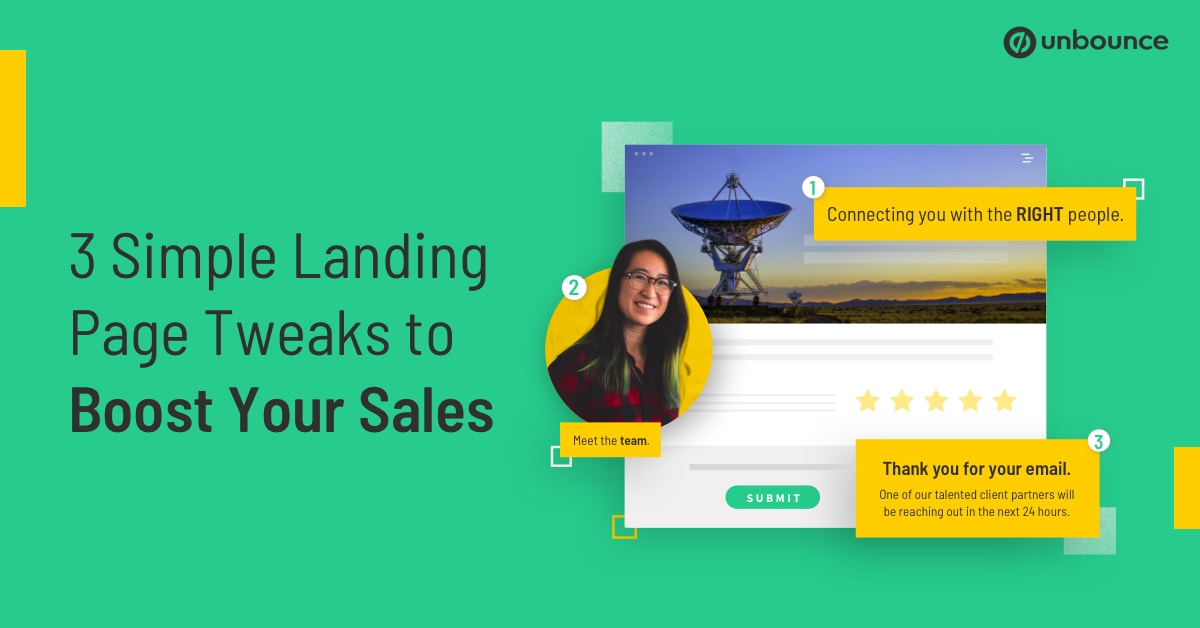 3 Simple Landing Page Tweaks to Help Boost Your Sales