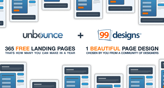 Win a 1-Year Subscription to Unbounce Plus a 99designs Landing Page Design [$11,000 of Prizes]