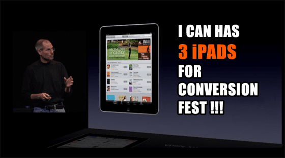 Now with Triple the iPads! Yup…