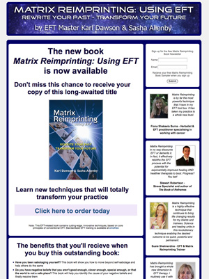 Landing Page Makeover #2 – matrixreimprintingbook.com